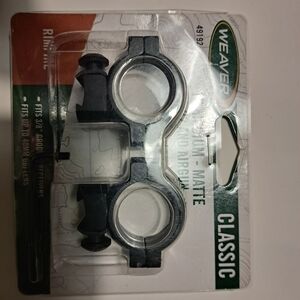 Weavers Classic Black Matte Scope Rings